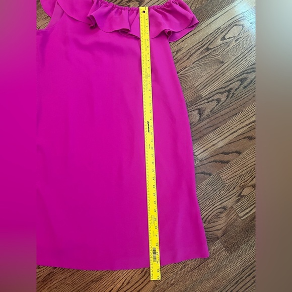 Trina Turk Wright One-Shoulder Sheath Dress – Fuchsia – Size 14 - Picture 9 of 9